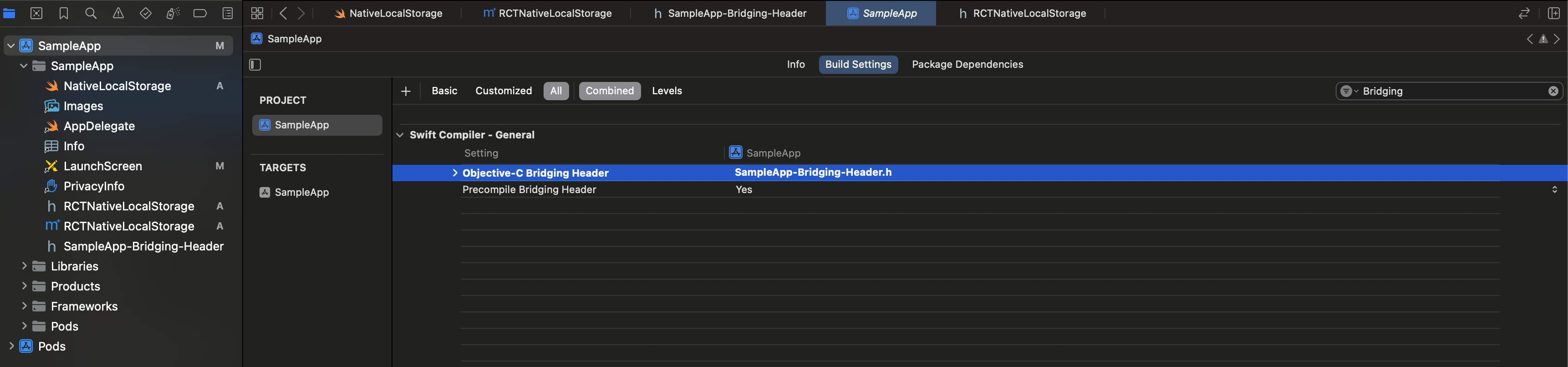 Bridging Header